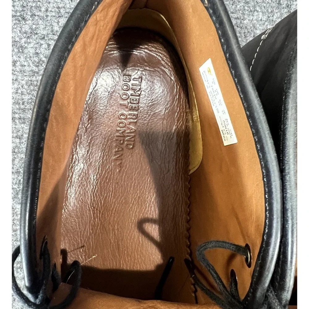 Timberland Boot Company Wodehouse Lost History Black Leather Chukka Boots US 9